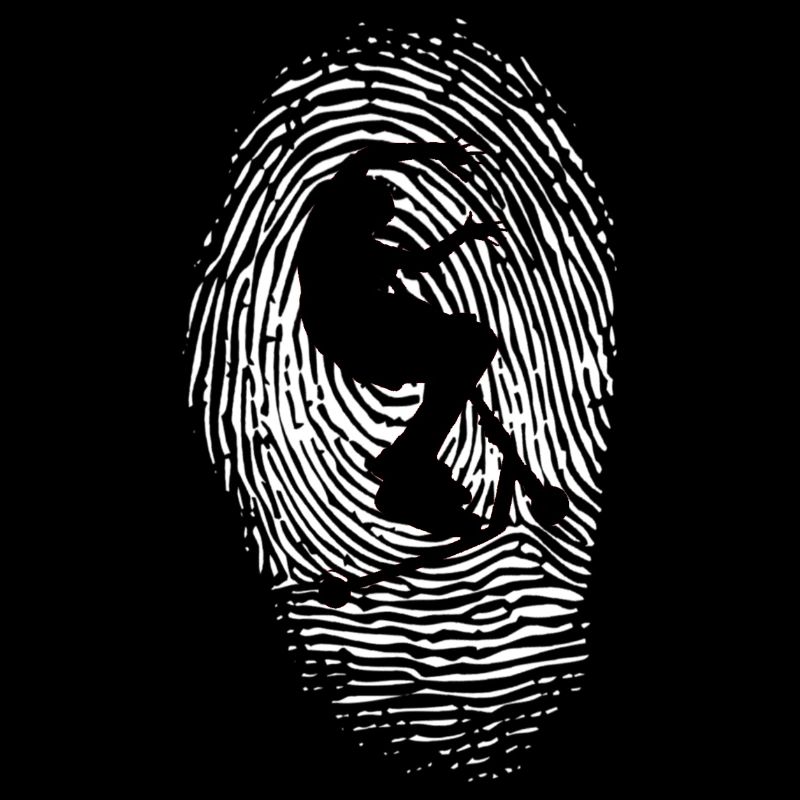 Fußabdruck eines Rollers