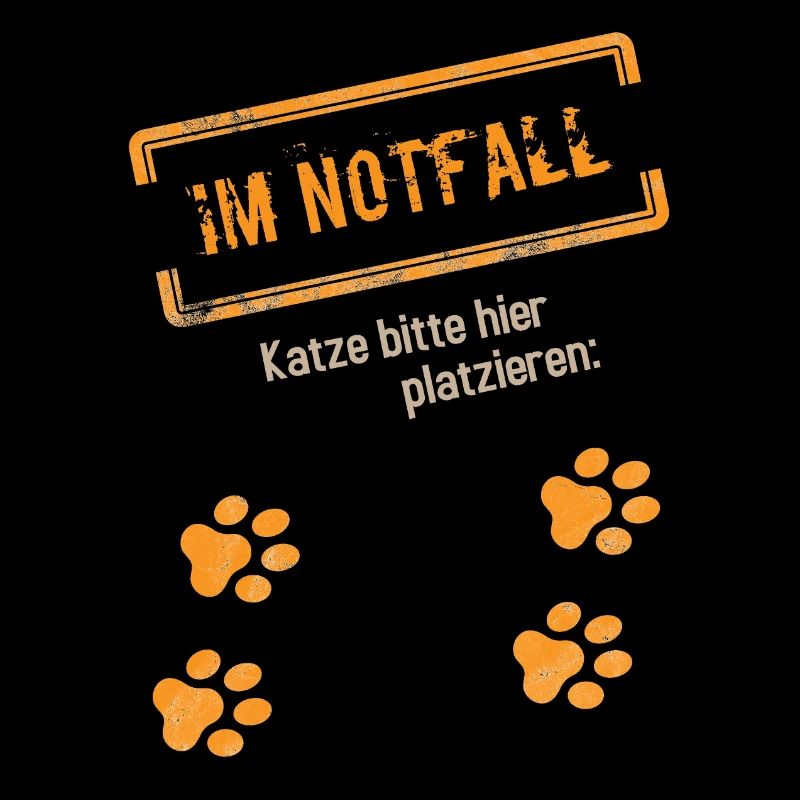 Notfall Katze lustige Sprüche Geschenk Spruch Fan