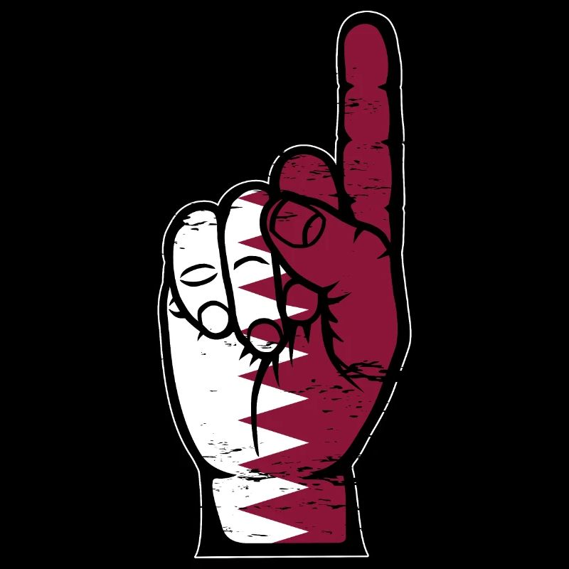 Drapeau du Qatar numéro 1 utilisé