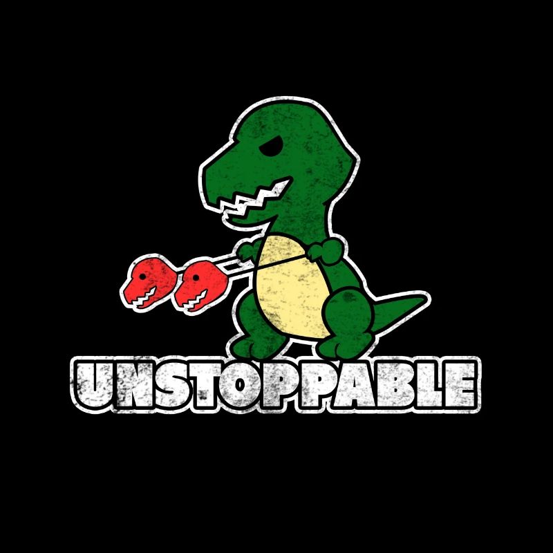 Dino Unaufhaltbar Geschenk Motivation Durchsetzen