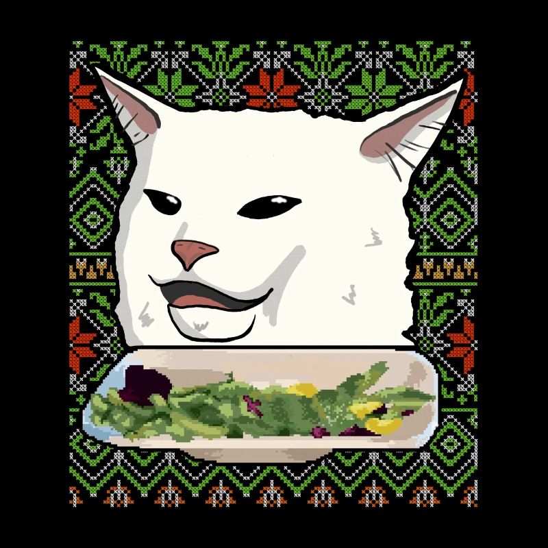 Cadeau de pull de Noël moche de chats