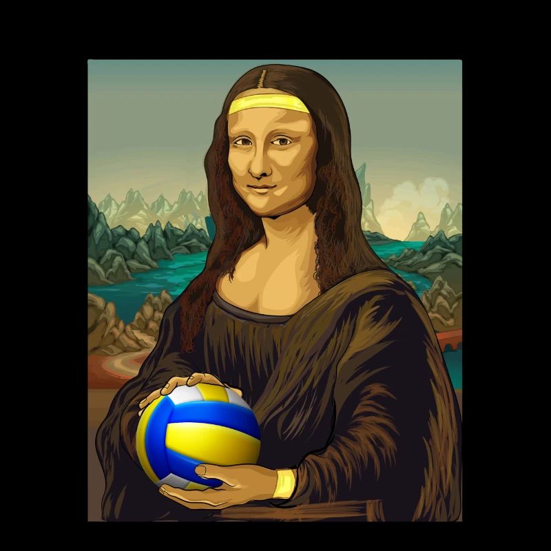 Mona Lisa Volleyball Leonardo Da Vinci Volley