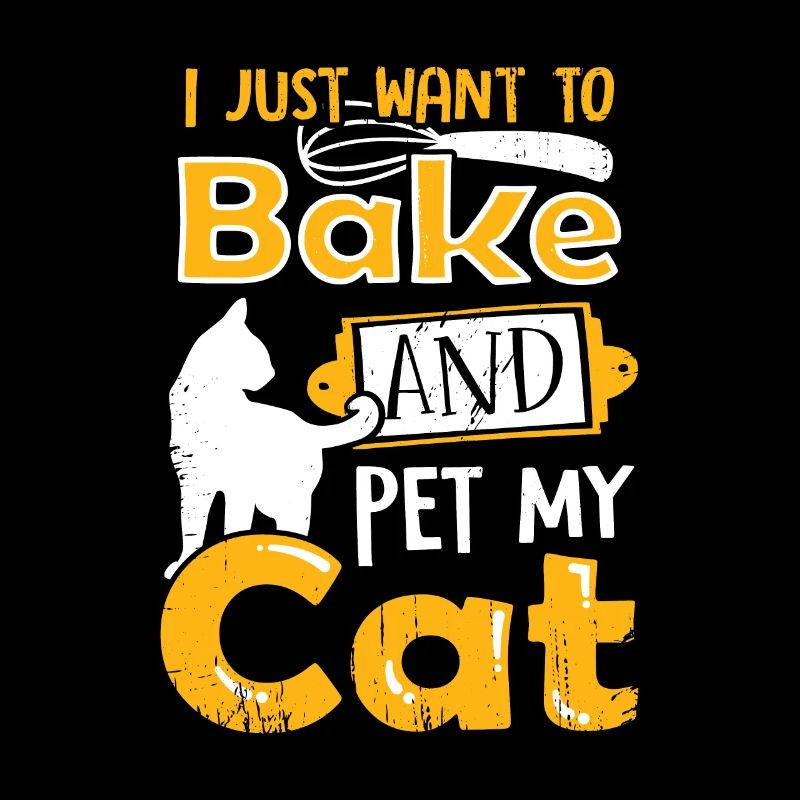 Backen Bäcker Katze Katzenhalter Geschenk