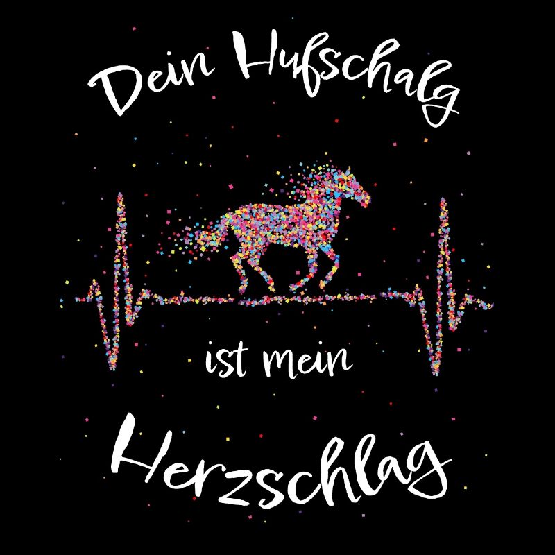 Pferd Reiten Hufschlag Pferdespruch Geschenk