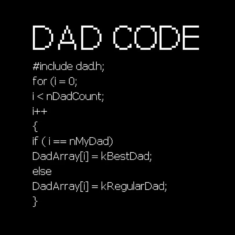 Dad Code - Cadeau chemise programmeur