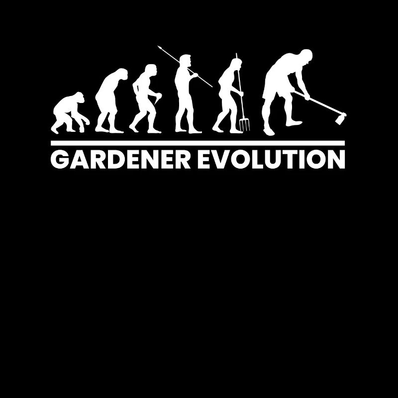Evolution Geschenk Gärtner Shirt