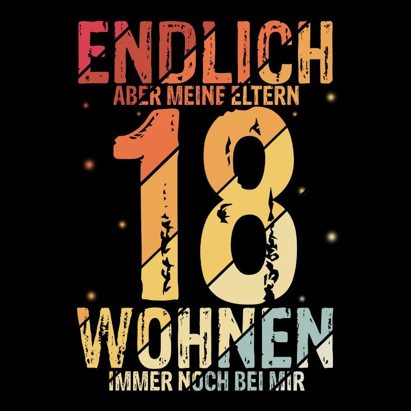 Endlich 18 Geburtstag Feiern Geschenkidee Geburtst