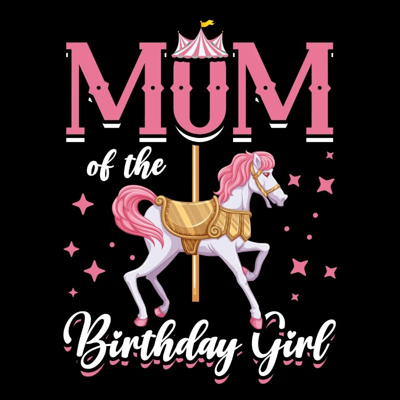 Karussell-geburtstagsfeier-mutter Des