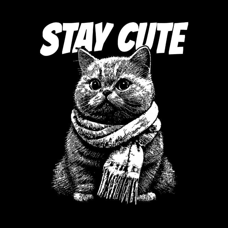 Chat Restez mignon