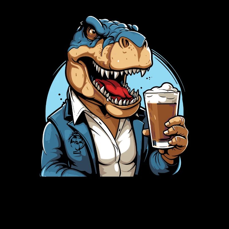 Beer Beer Lover T Rex