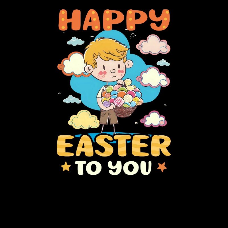 Christian Easter Boy Happy Easter