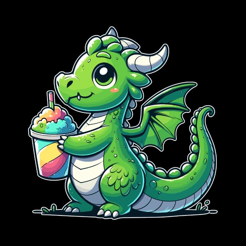 Dragon avec de la glace de boue