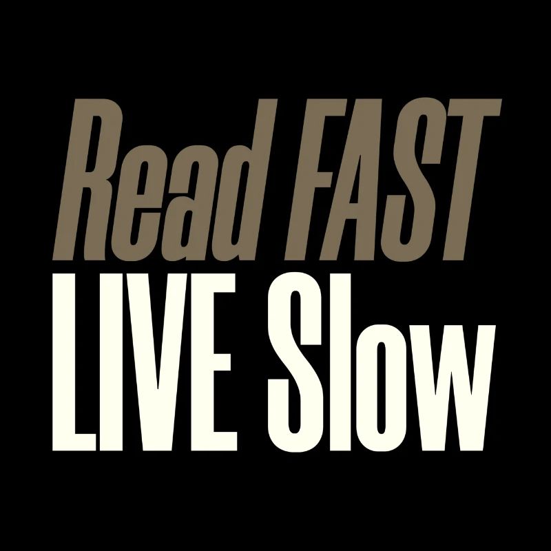 Reader Gift Read Fast Live Slow Book Lover Gift
