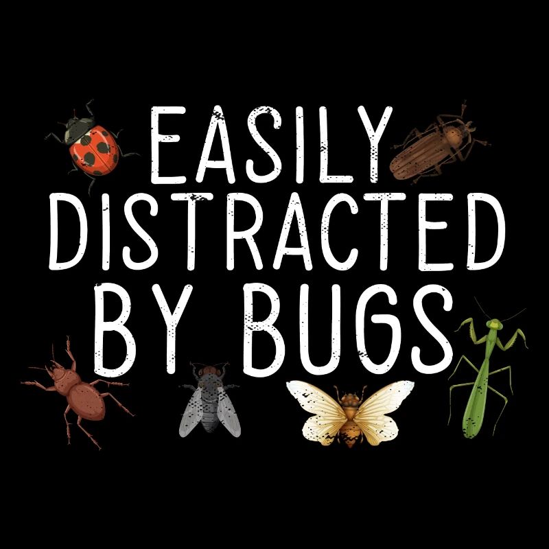 Entomologiste Bug Science facilement distrait par les bugs