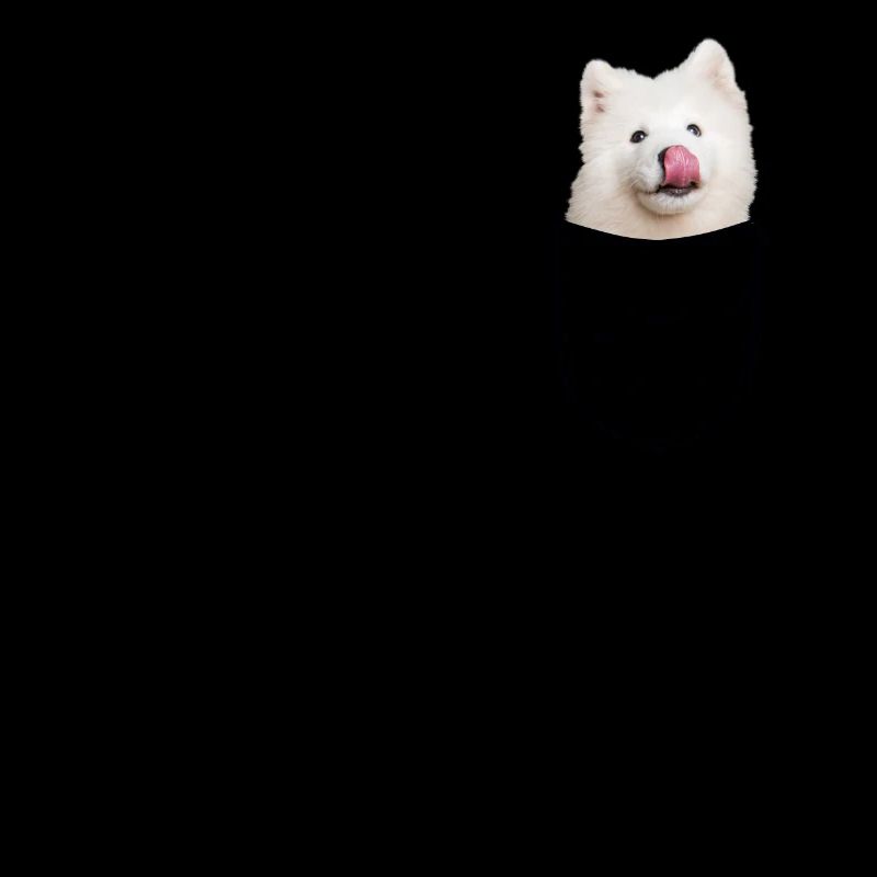 Samojede Samoyed Brust-Tasche Pocket Hundebesitzer