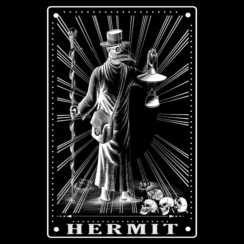 Gothic - The Hermit - Tarot Card Design