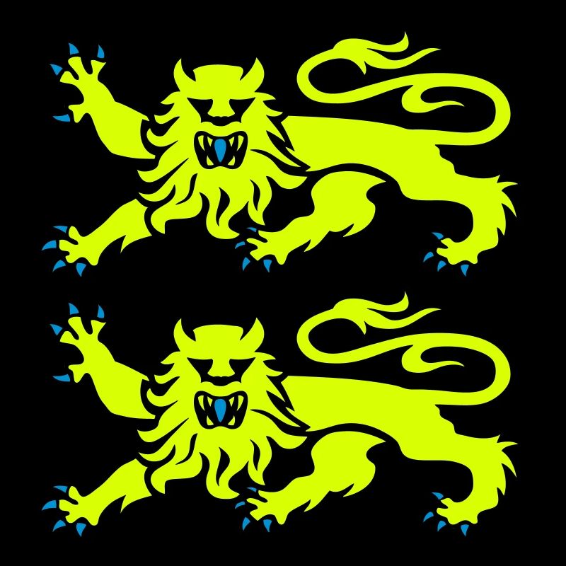 Leopards normand logo flag 2701