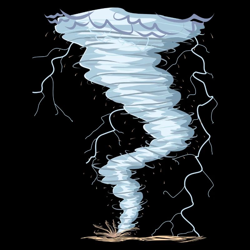 Wetter Tornado Windhose Sturmjäger cooles Design