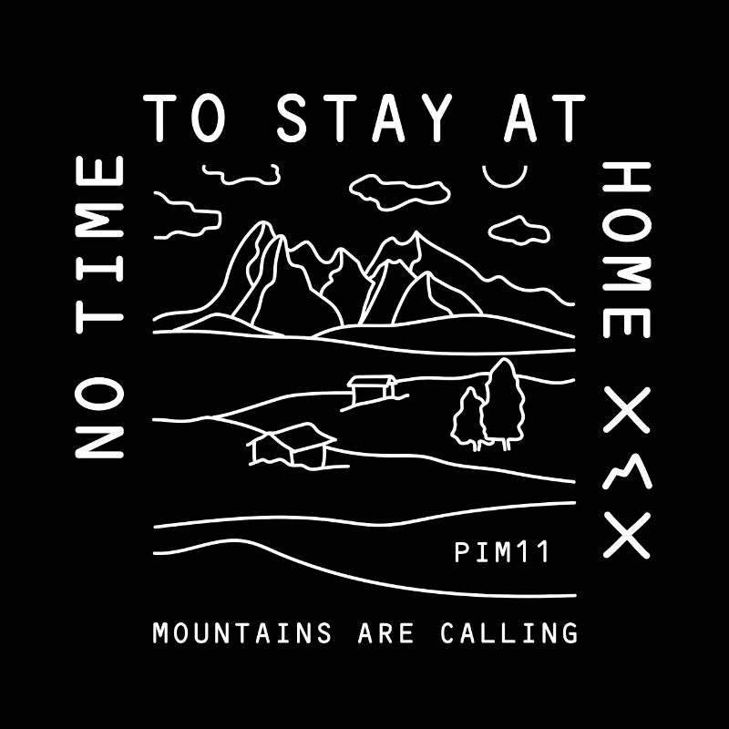 Mountains are calling (white)