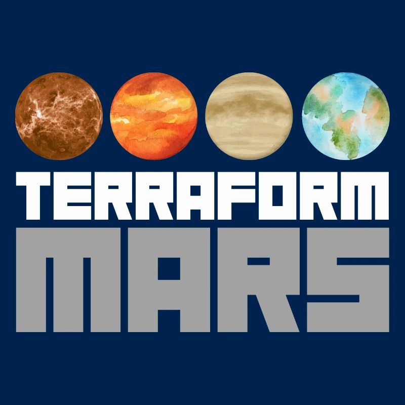 Occupy Mars Terraforming Retro Aeronautics Space