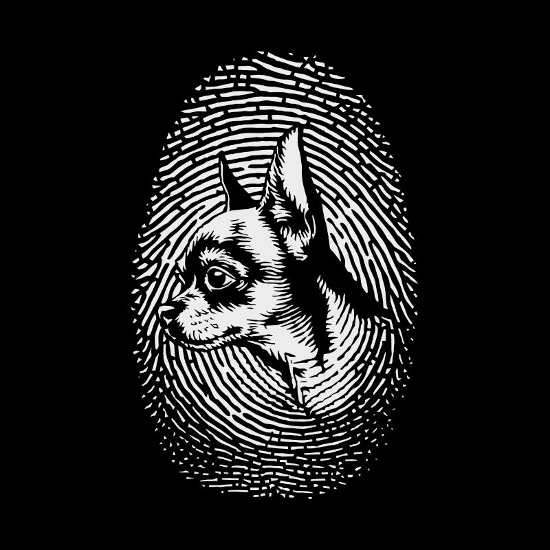 Chihuahua Empreinte digitale Creative Chihuahua