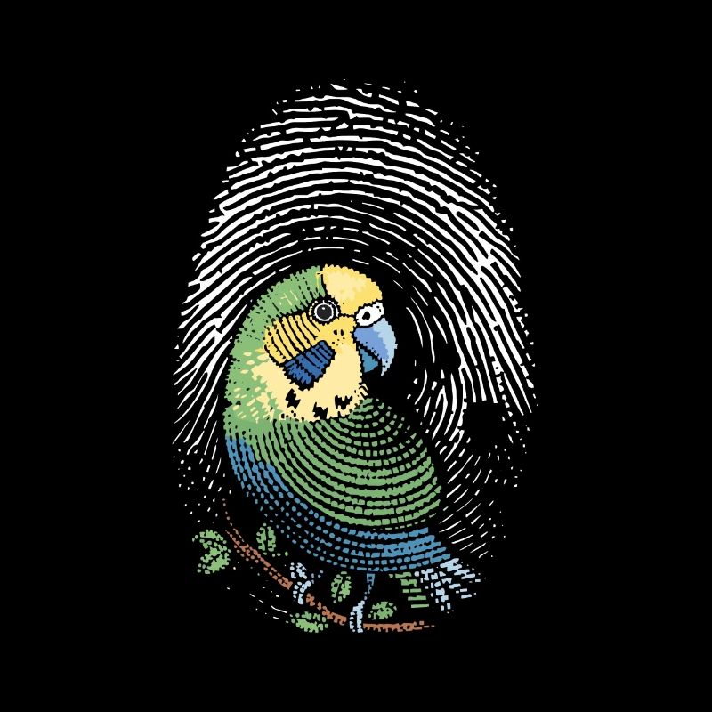 Perruche empreinte digitale Perruche créative