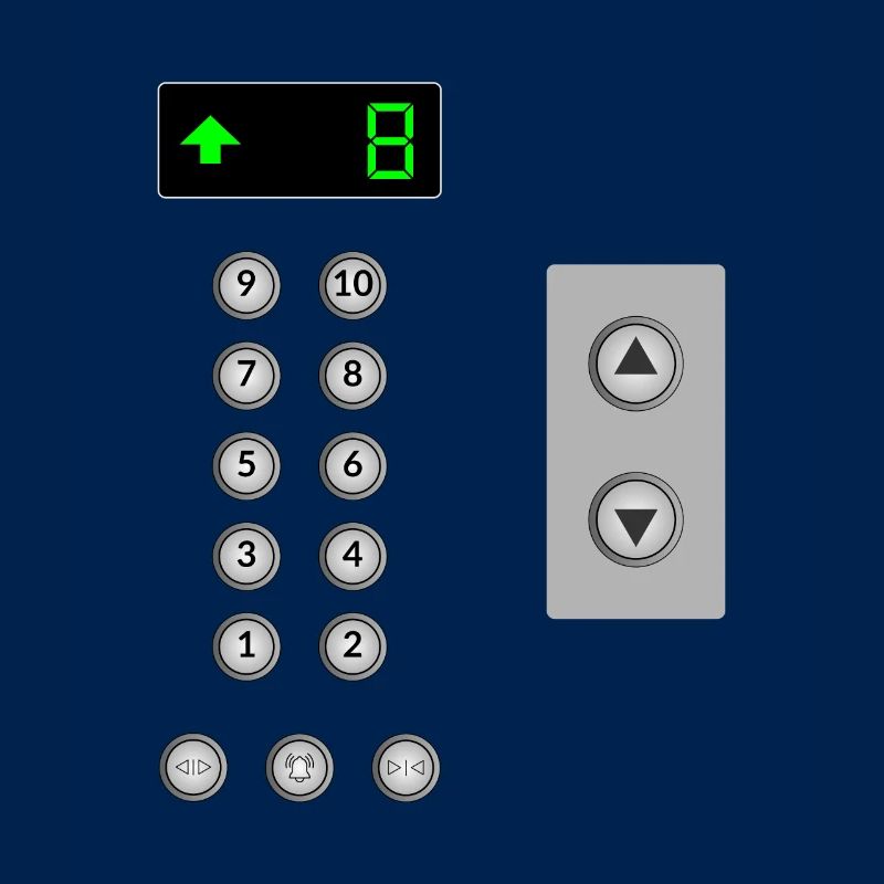 elevator panel, mechanic elevator