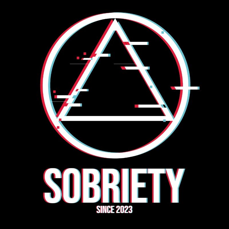 Alcoholics AA Anonymous Sobriety Sober Since 2023