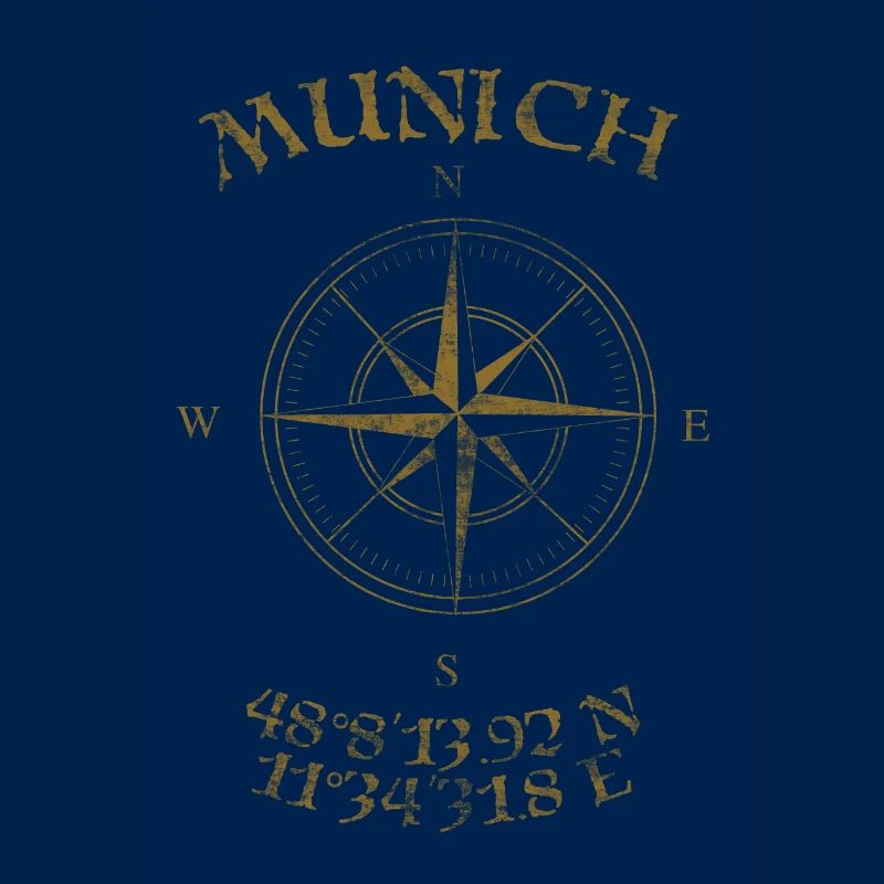Compass GPS coordinates Munich