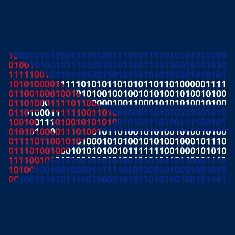 Kuba Flagge Binärcode Bit Byte Binär Informatik PC