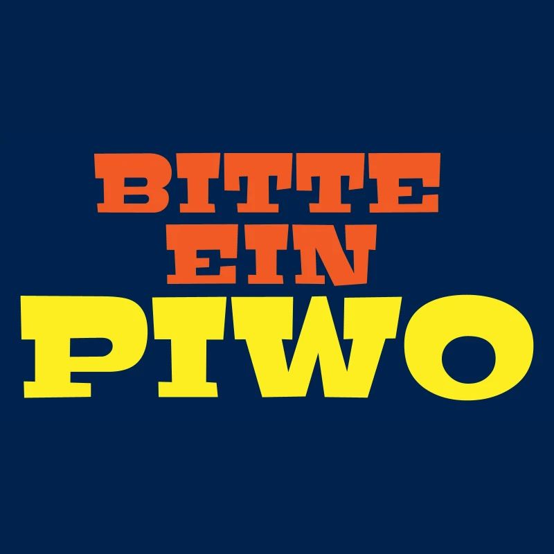 Bitte ein Piwo Polnisch Deutsch Spruch Geschenk