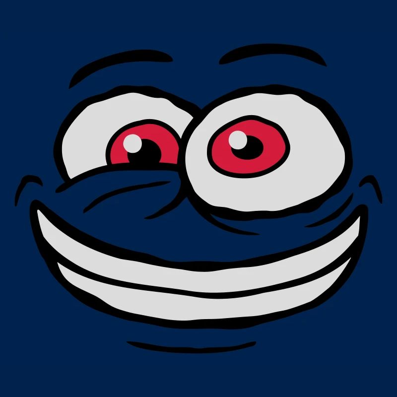 Crazy Comic Face Design