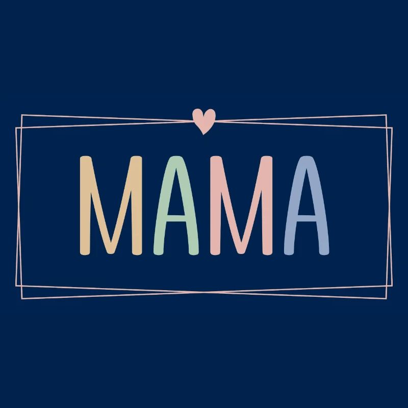 Für Mütter zur Geburt oder Muttertag Pastell Mama
