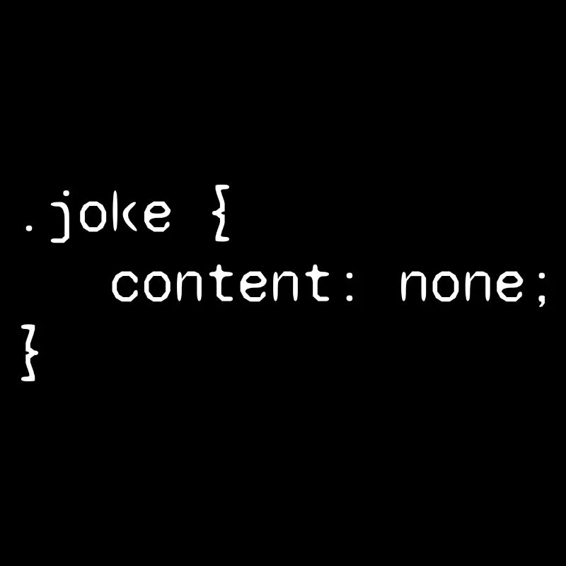 Joke web developer funny humor