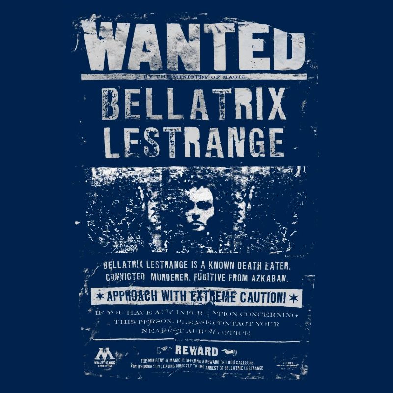 Harry Potter Bellatrix Lestrange Wanted Poster
