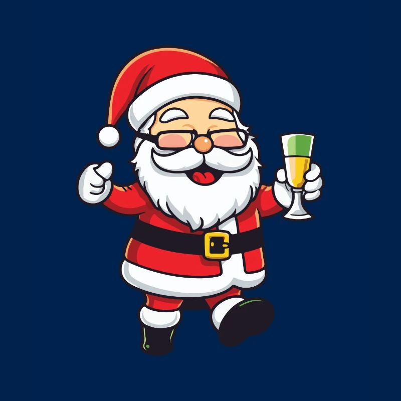Weihnachtsmann Drinking Comic Weihnachten