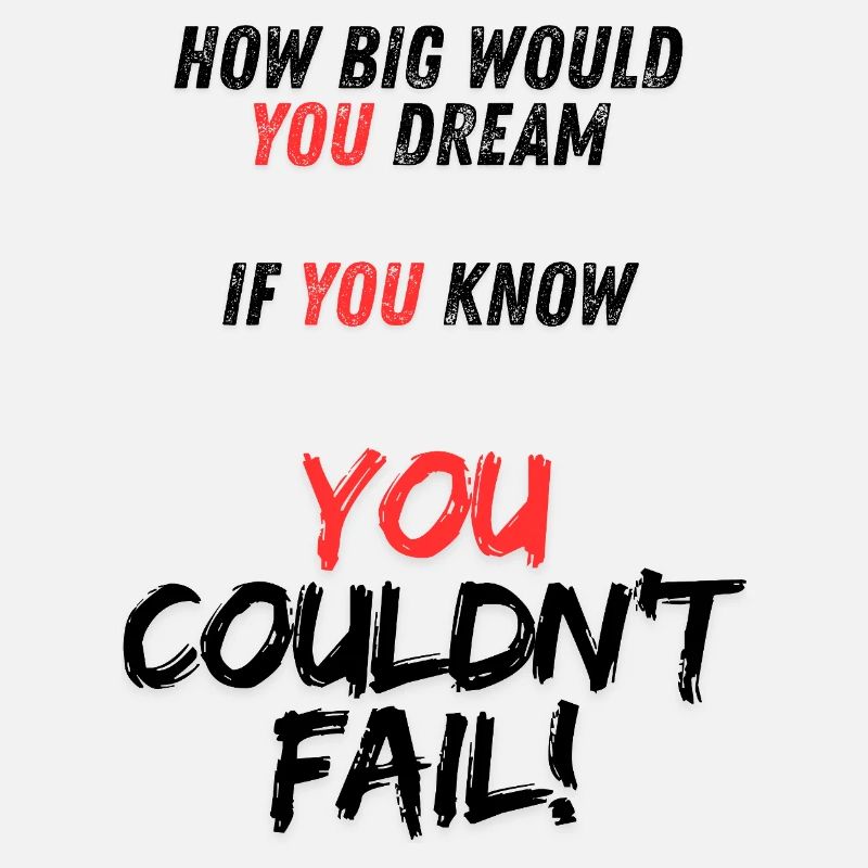 Message de motivation YOU sur noir