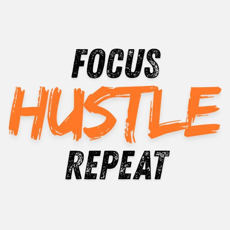 Conception typographique motivante audacieuse Hustle