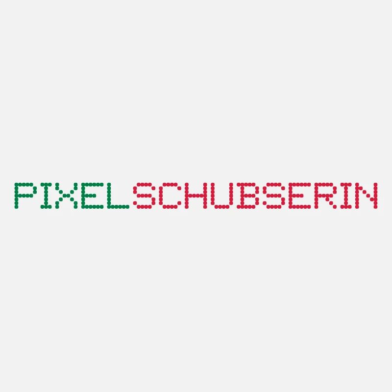 Pixelschubserin im Design von Pixeln, 2fb