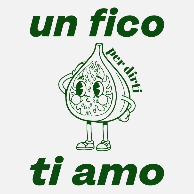 Fig Love Dessin animé Vert