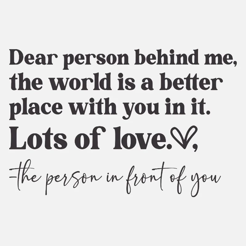 Love message front and back