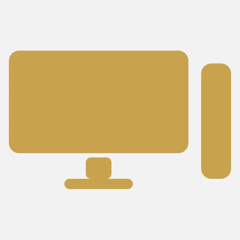 Icône minimaliste de configuration PC – Gamer Design