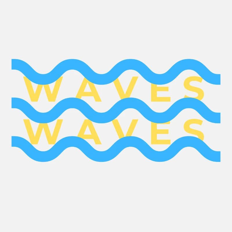 Waves Wellen Surferlook Design
