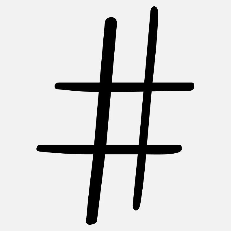 Hashtag Symbol Social Media Geschenkidee