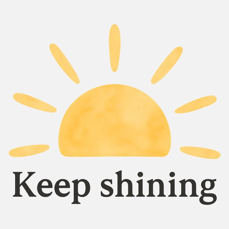 Continuer à briller – Soleil – Minimaliste