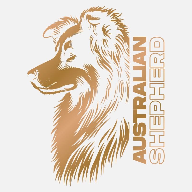 Australian Shepherd Portrait | Aussiekopf gold