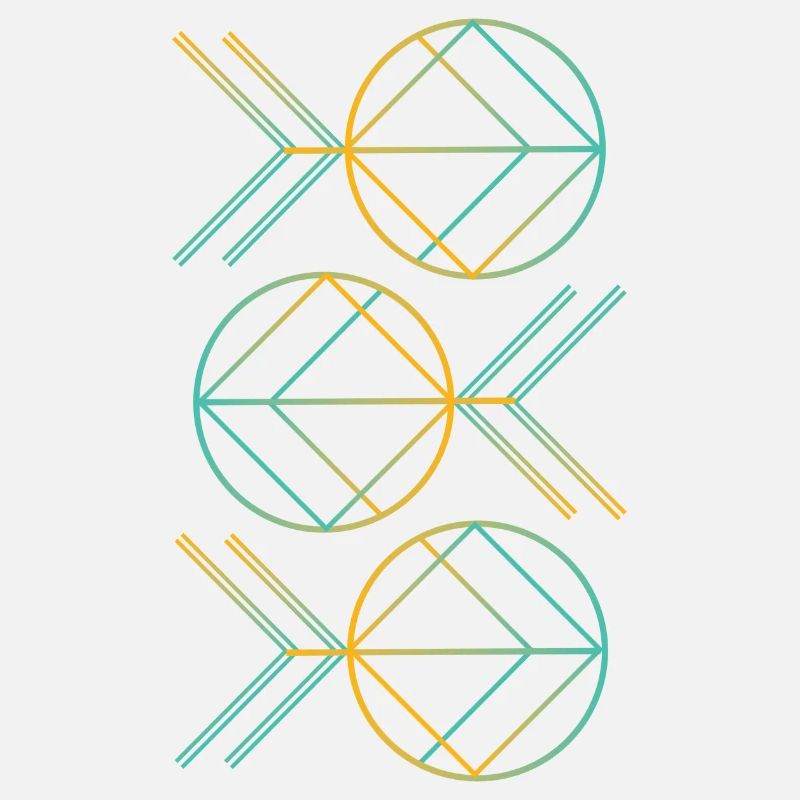 Neon art deco pattern