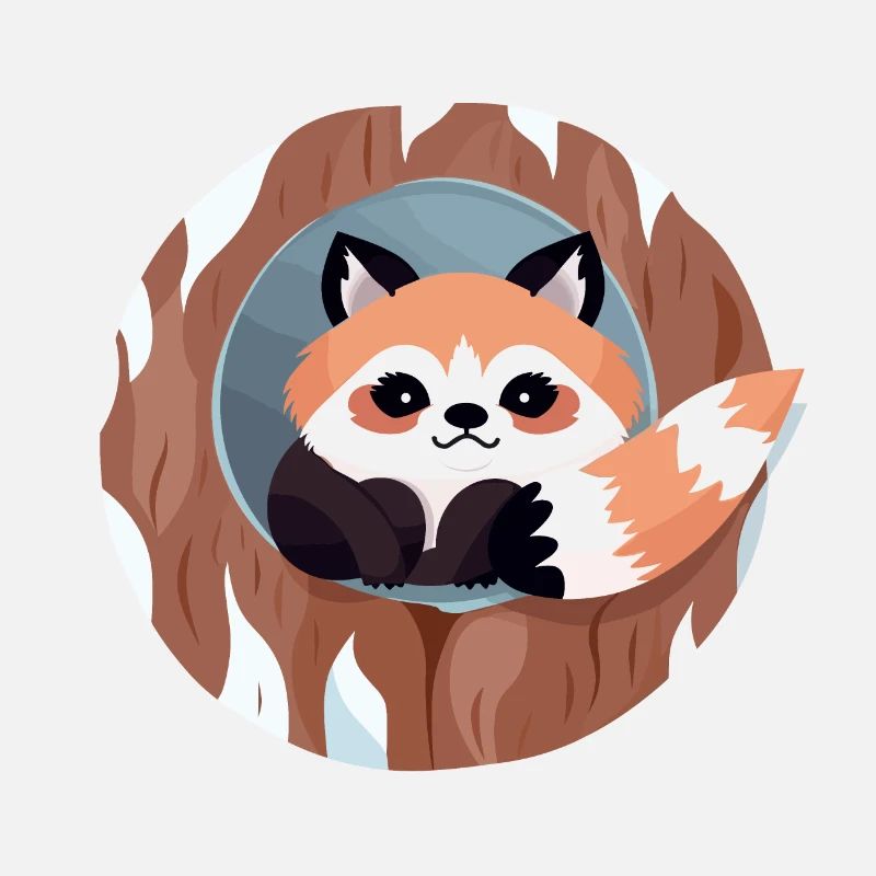 Kuscheliger roter Panda