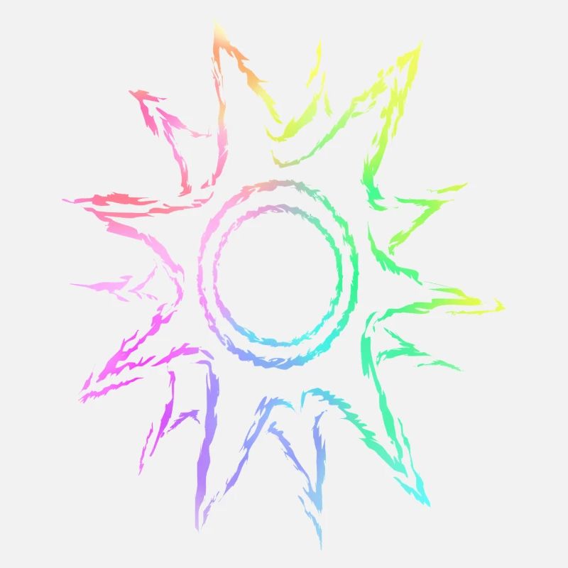 Sun colorful gradient