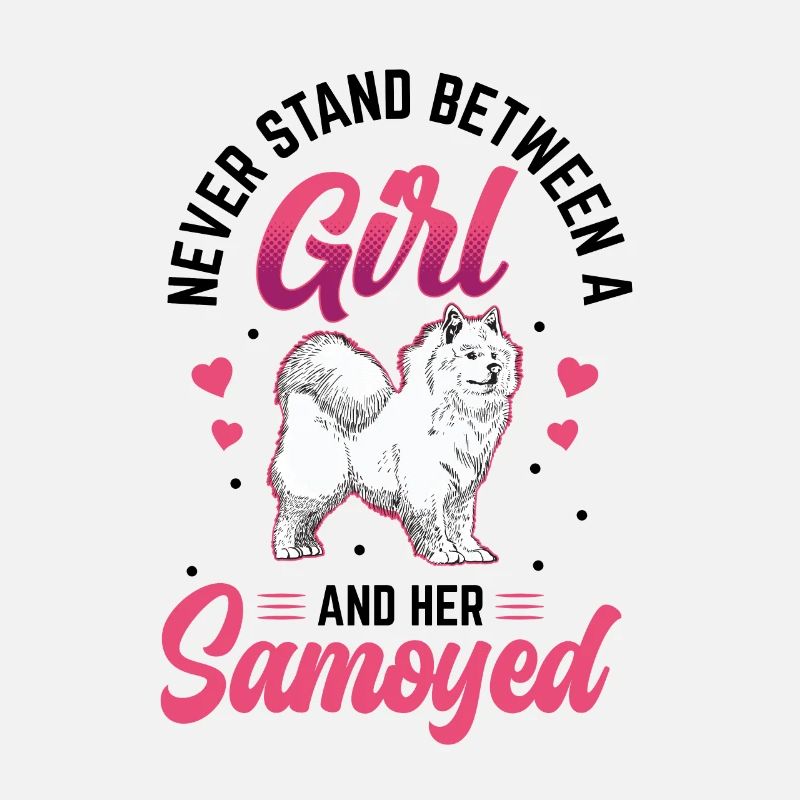 Les filles et leur Samoyède Samoyed Spitz